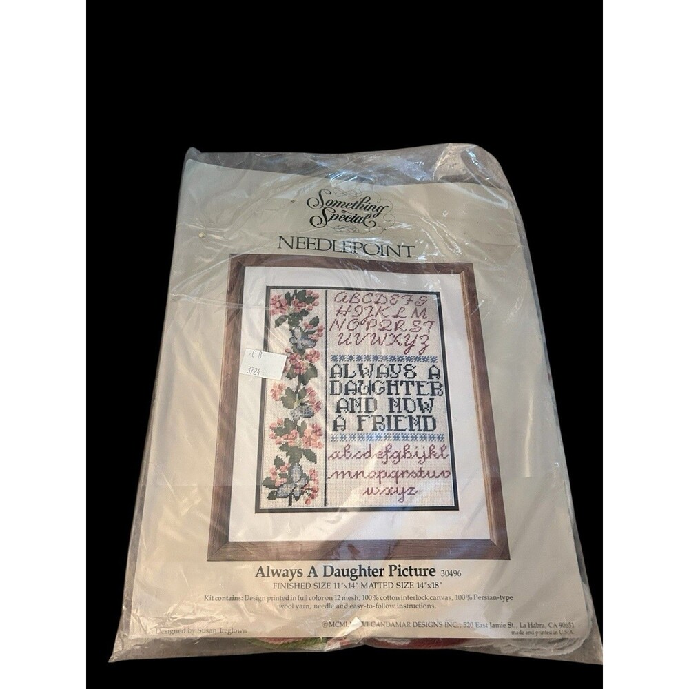 NOS Something Special Needlepoint Embroidery Kit Always a Daughter Picture 30496